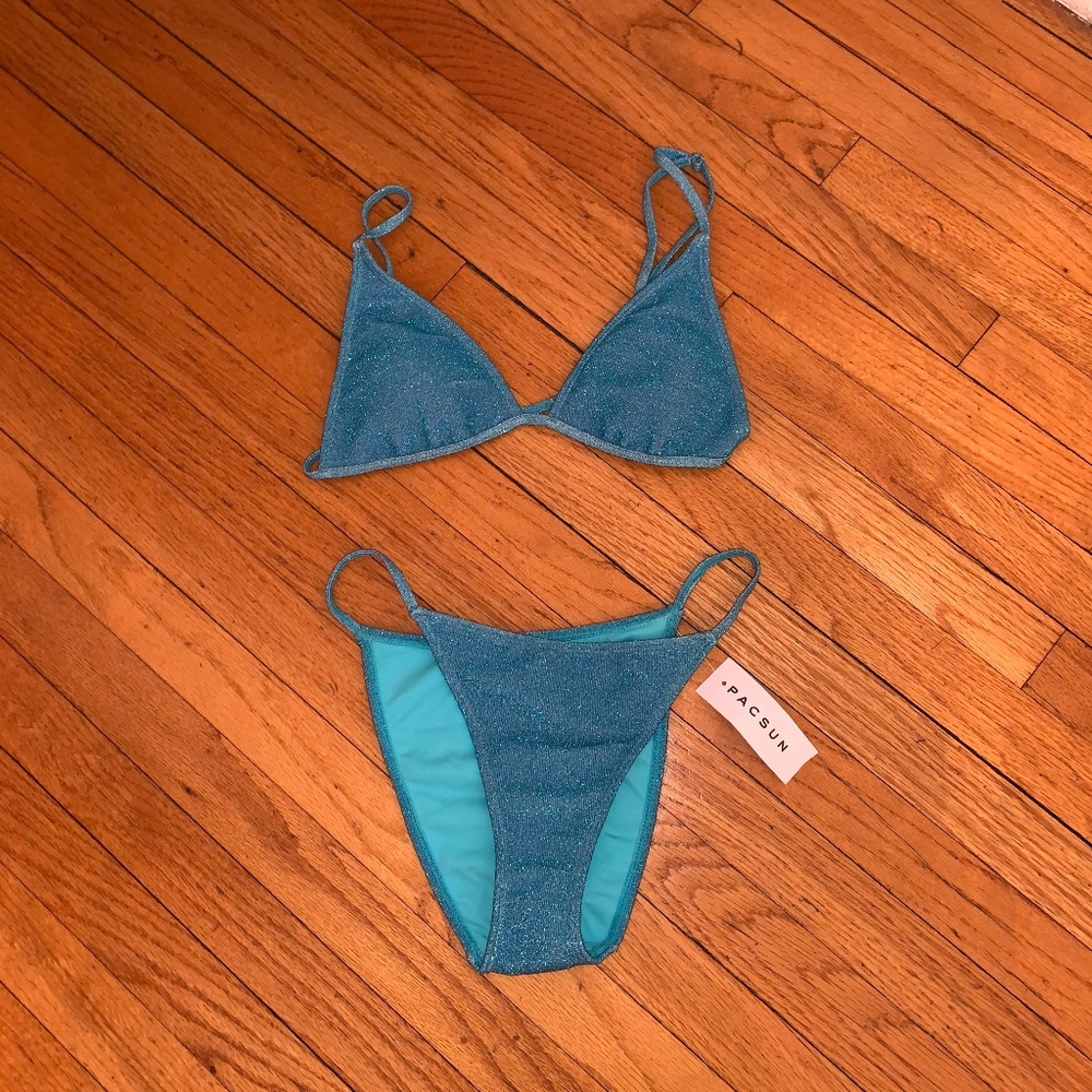 KENDALL & KYLIE AQUA SPARKLE BIKINI